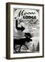 Blue Bear Lodge Sign 018-LightBoxJournal-Framed Giclee Print