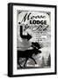 Blue Bear Lodge Sign 018-LightBoxJournal-Framed Giclee Print