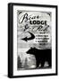 Blue Bear Lodge Sign 019-LightBoxJournal-Framed Giclee Print