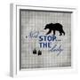 Blue Bear Lodge Sign 02-LightBoxJournal-Framed Giclee Print