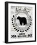 Blue Bear Lodge Sign 09-LightBoxJournal-Framed Giclee Print