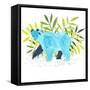 Blue Bear Strut-Kerstin Stock-Framed Stretched Canvas