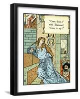 Blue Beard illustrated by Walter Crane-Walter Crane-Framed Giclee Print