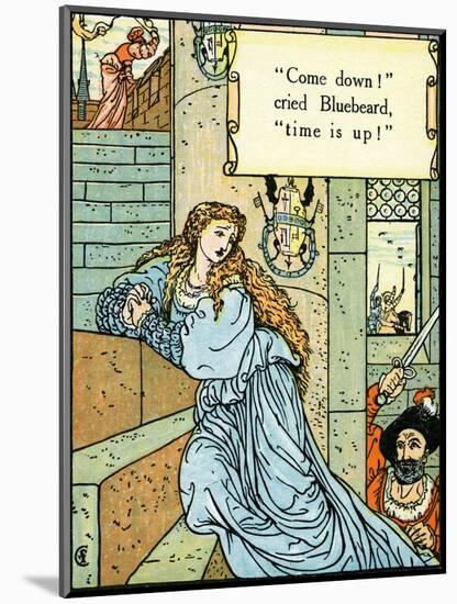 Blue Beard illustrated by Walter Crane-Walter Crane-Mounted Giclee Print