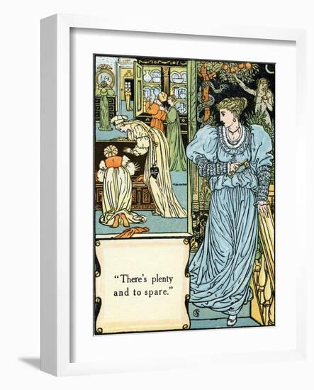 Blue beard illustrated by Walter Crane-Walter Crane-Framed Giclee Print