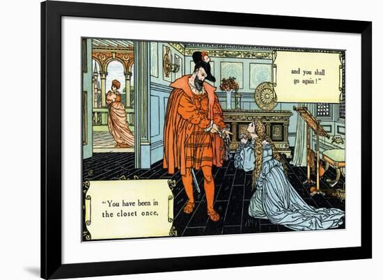 Blue Beard illustrated by Walter Crane-Walter Crane-Framed Giclee Print