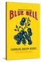 Blue Bell Broom Label-null-Stretched Canvas