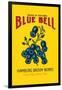 Blue Bell Broom Label-null-Framed Art Print