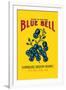 Blue Bell Broom Label-null-Framed Art Print