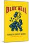 Blue Bell Broom Label-null-Mounted Art Print