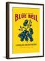 Blue Bell Broom Label-null-Framed Art Print