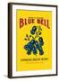 Blue Bell Broom Label-null-Framed Art Print