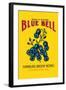 Blue Bell Broom Label-null-Framed Art Print