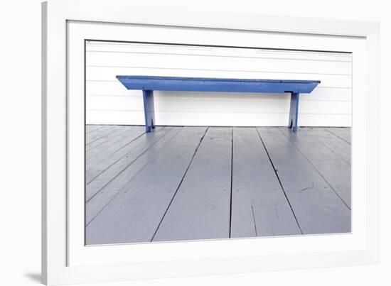 Blue Bench-Bill Coleman-Framed Giclee Print