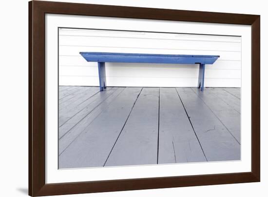 Blue Bench-Bill Coleman-Framed Giclee Print