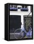 Blue Bicycle, Amsterdam, Netherlands, Europe-null-Framed Stretched Canvas