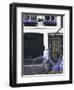 Blue Bicycle, Amsterdam, Netherlands, Europe-null-Framed Photographic Print