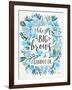 Blue Big Brows-Cat Coquillette-Framed Giclee Print