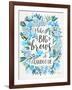 Blue Big Brows-Cat Coquillette-Framed Giclee Print