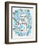 Blue Big Brows-Cat Coquillette-Framed Giclee Print