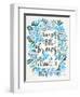Blue Big Brows-Cat Coquillette-Framed Giclee Print