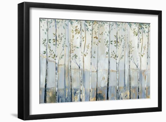 Blue Birch Forest Glade-Allison Pearce-Framed Art Print