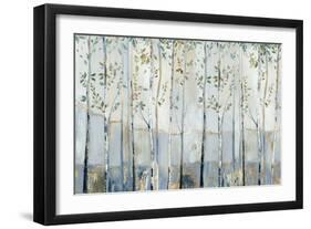 Blue Birch Forest Glade-Allison Pearce-Framed Art Print