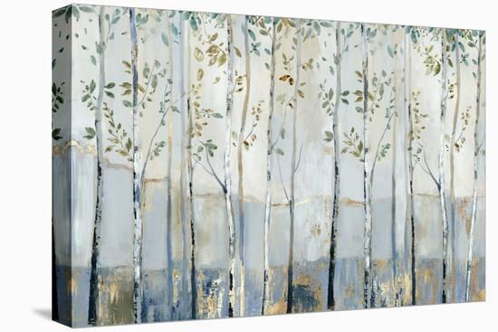 Blue Birch Forest Glade-Allison Pearce-Stretched Canvas