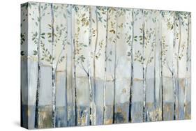Blue Birch Forest Glade-Allison Pearce-Stretched Canvas