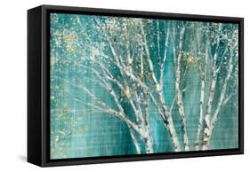 Blue Birch Horizontal-Julia Purinton-Framed Stretched Canvas