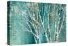 Blue Birch Horizontal-Julia Purinton-Stretched Canvas