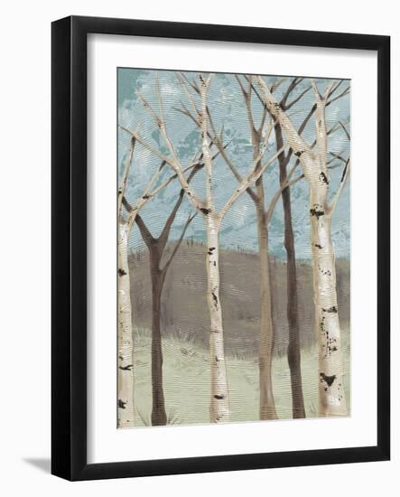 Blue Birches I-Jade Reynolds-Framed Art Print