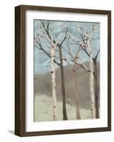 Blue Birches II-Jade Reynolds-Framed Art Print