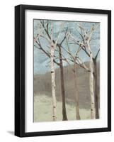 Blue Birches II-Jade Reynolds-Framed Art Print