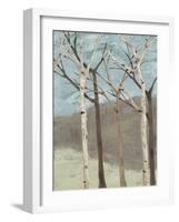 Blue Birches II-Jade Reynolds-Framed Art Print