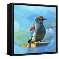 Blue Bird 2A-Ata Alishahi-Framed Stretched Canvas