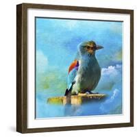 Blue Bird 2A-Ata Alishahi-Framed Giclee Print