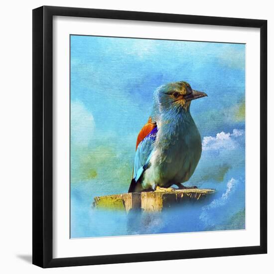 Blue Bird 2A-Ata Alishahi-Framed Giclee Print