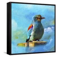 Blue Bird 2A-Ata Alishahi-Framed Stretched Canvas