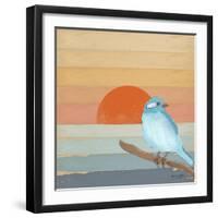 Blue Bird By Water-Tammy Kushnir-Framed Giclee Print