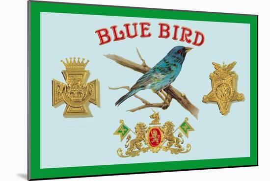 Blue Bird Cigars-null-Mounted Art Print