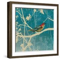 Blue Bird I-Anna Polanski-Framed Art Print