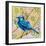 Blue Bird Of Happiness-null-Framed Art Print