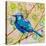 Blue Bird Of Happiness-null-Stretched Canvas