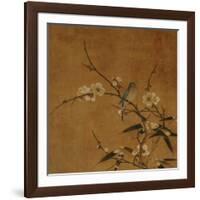 Blue Bird on a Plum Branch with Bamboo (13th/14th Century)-null-Framed Giclee Print