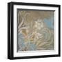 Blue Bird Silhouette II-Hakimipour-ritter-Framed Art Print