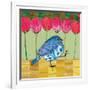 Blue Bird - Tulips-Robbin Rawlings-Framed Premium Giclee Print