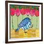 Blue Bird - Tulips-Robbin Rawlings-Framed Premium Giclee Print