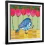 Blue Bird - Tulips-Robbin Rawlings-Framed Premium Giclee Print