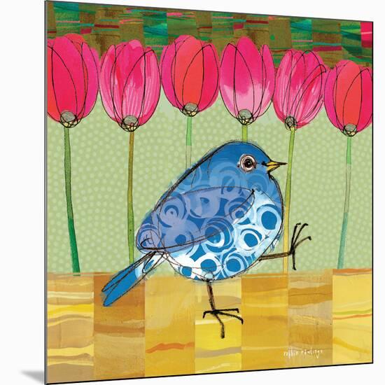 Blue Bird - Tulips-Robbin Rawlings-Mounted Premium Giclee Print